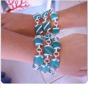 Great for Summer! Sea glass Necklace/Bracelet set